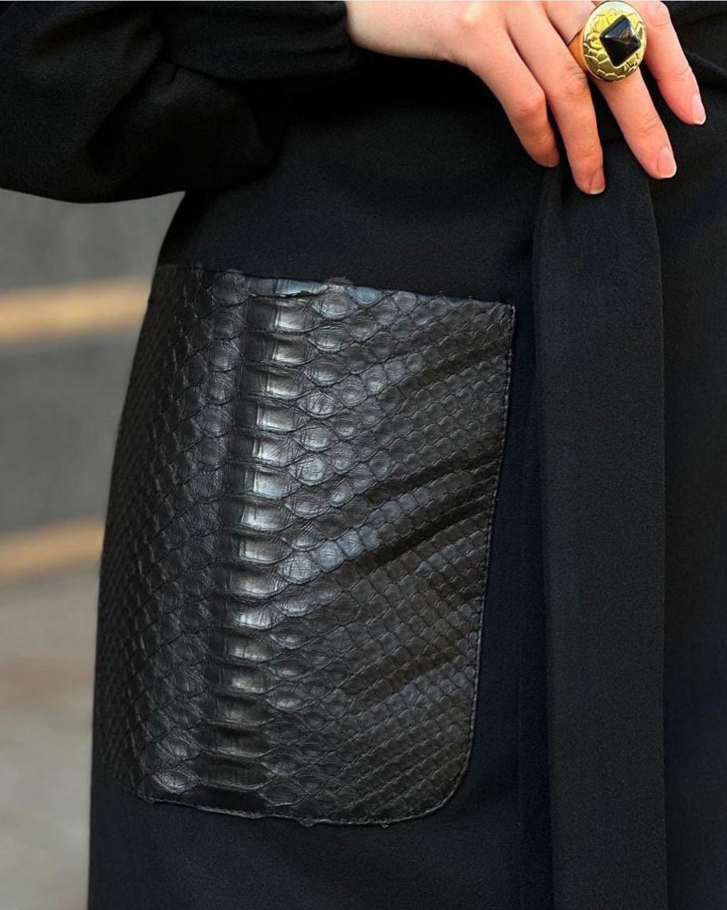 black coat