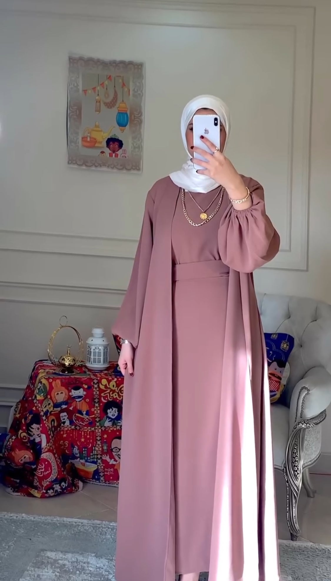 عباية ساده ٤ قطع