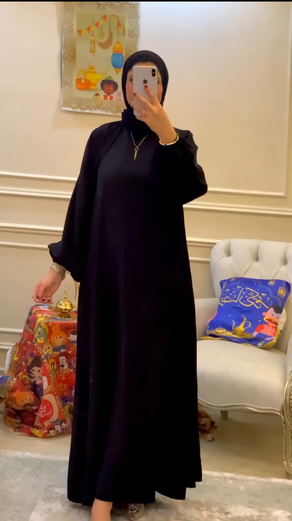 عباية ساده ٤ قطع