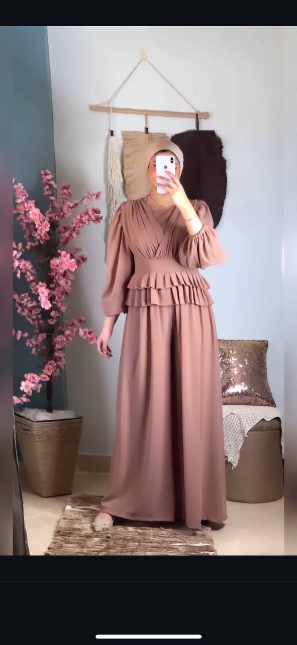 Chiffon Evening Jumpsuit – Fully Lined