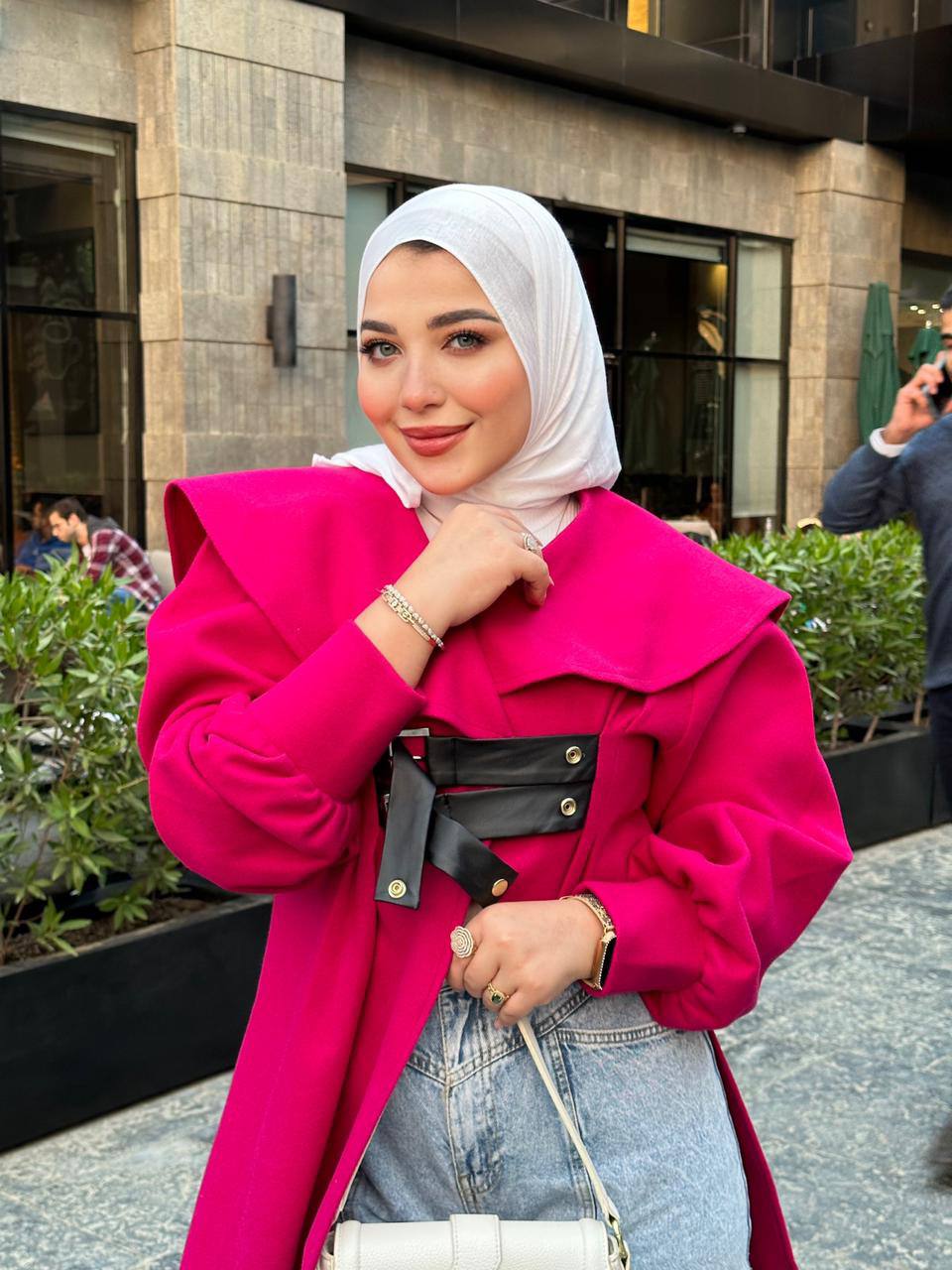 Wine Red & Black Coat