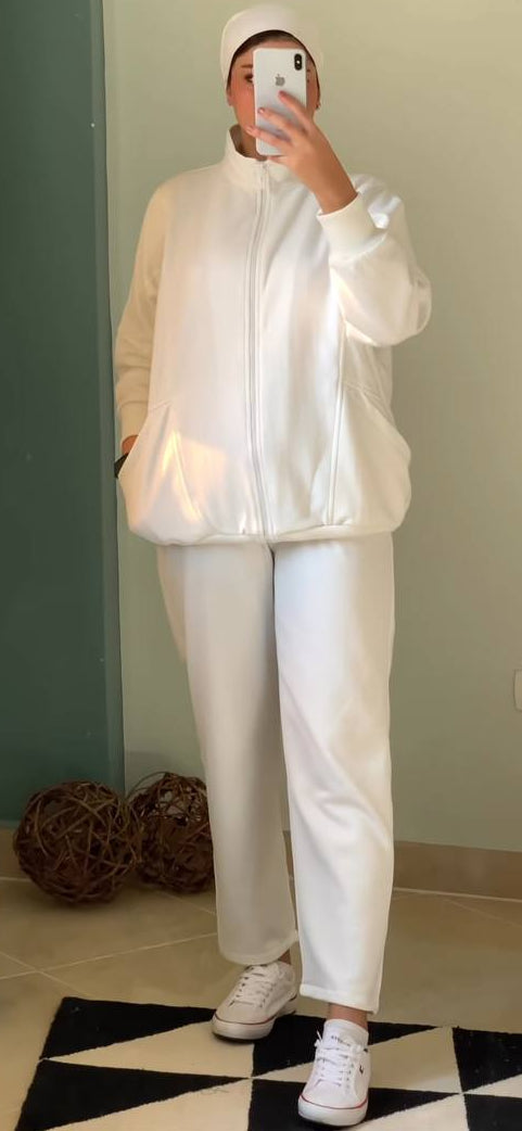 white set for winter