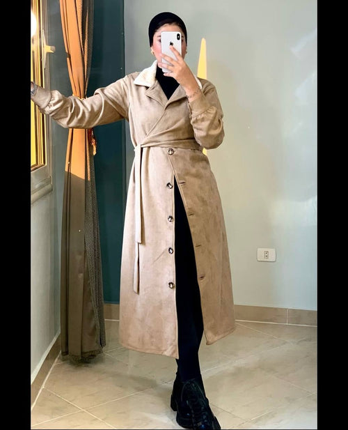 biege coat