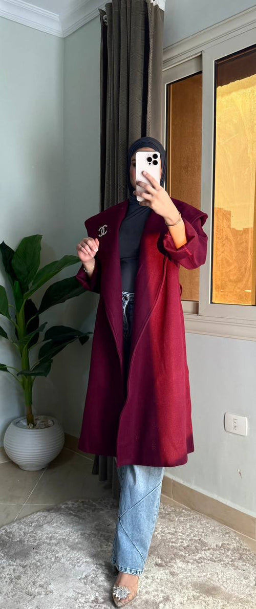 coat bergandy
