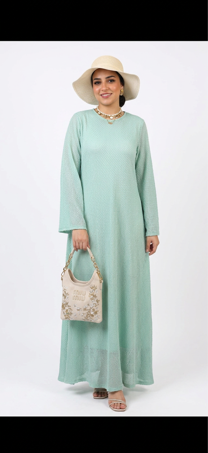 Beach dress+ بطانة هدية