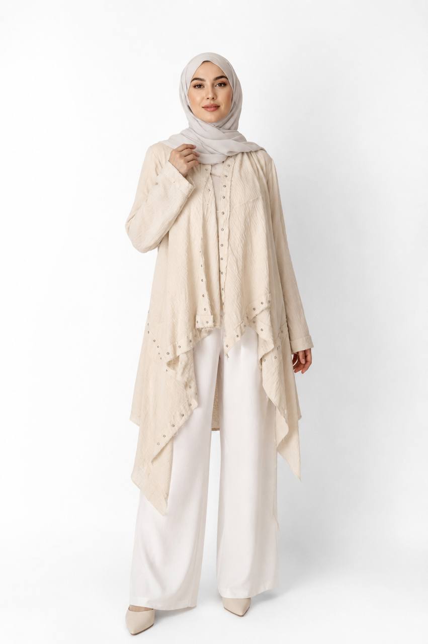 Cardigan كتان بيور (Copy)