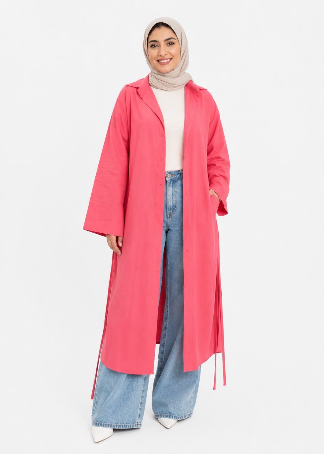 Long linen shirt